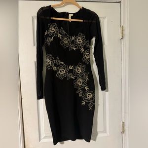 Black Long Sleeve Formal dress